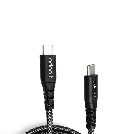 adonit USB-C Cable 1.2m (Gray) Design for iPhone, iPad Pro,MacBook Air, MacBook Pro, MacBook, Tablets and Laptops