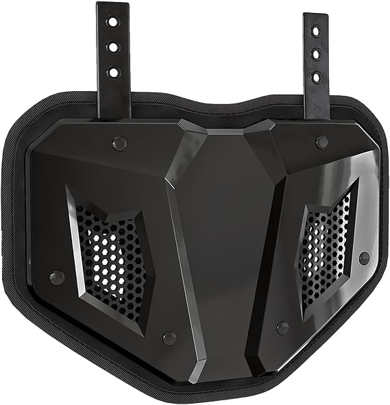 LeCool Football Back Plate - Lower Back Protection for Shoulder Pads - Hard Shell and Contoured Foam, Youth to Adult
