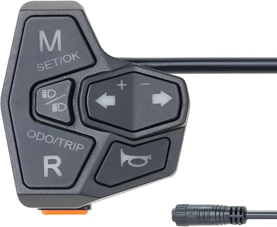 79BIKE Falcon Pro Handlebar Switch Button Replacement, Plug-and-Play Electric Dirt Bike Light & Horn Switch, Waterproof Handlebar Control Assembly, Black