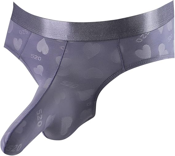Men's Elephant Trunk Cotton Briefs Underwear with Pouch for Balls Thongs Comfort Exotic Bulge Enhancer Jockstrap Male