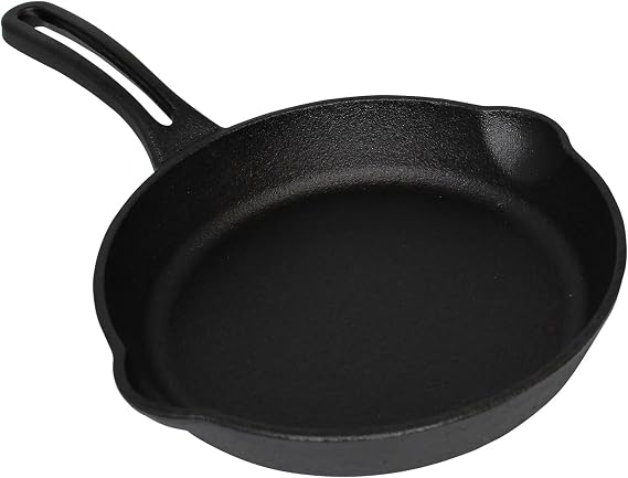 MIRRO 8in Cast Iron Preseasoned Skillet