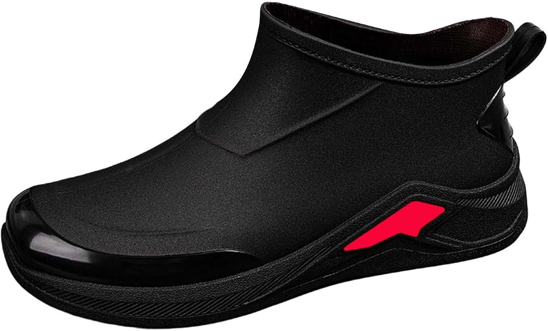 Outdoor Rain Shoes Lightweight Slip Low Cut Boots for Work Everyday Use