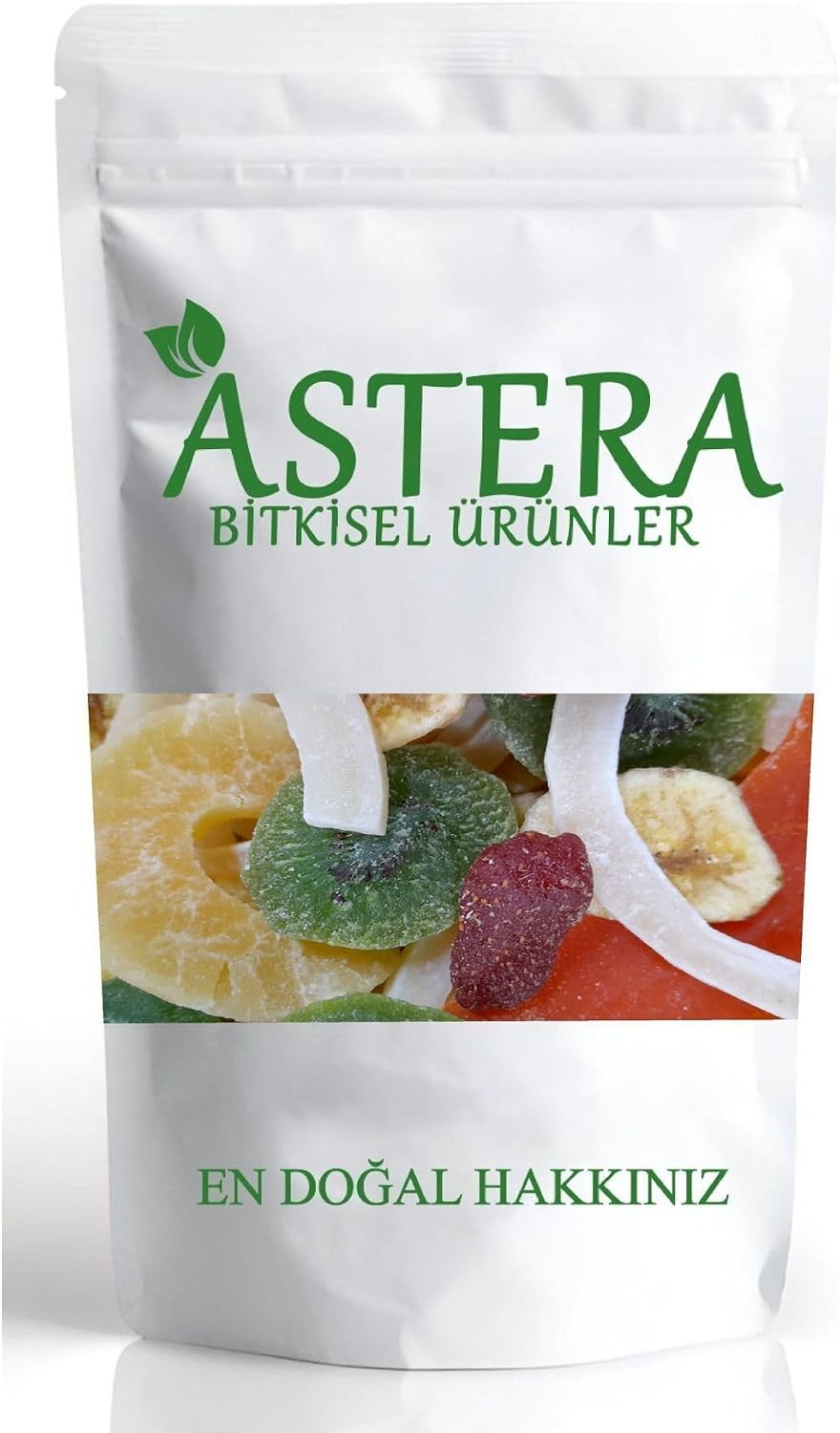 ASTERA 250 Gr Mixed Dried Fruit Mango - Kiwi - Strawberry - Coconut - Banana - Pineapple