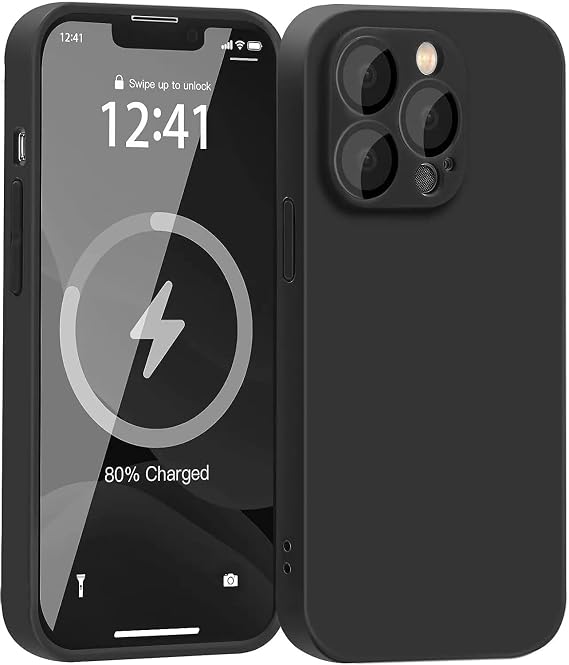 Coverzone iPhone 14 Pro Max Uyumlu Kamera Korumalı Silikon Kılıf - Soft ve Pürüzsüz Dış Yüzey, Ultra İnce, Esnek Arka Kapak - Siyah