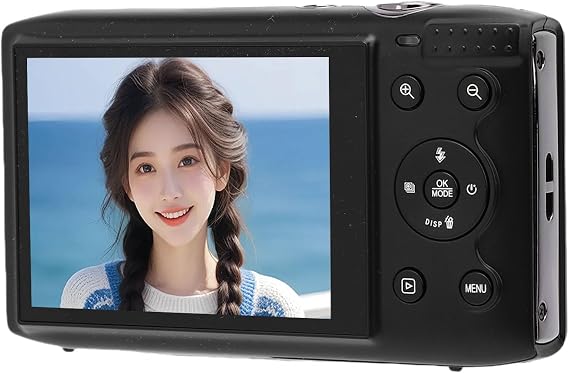 5K Digital Camera for Photography, 64GB Storage WiFi Instant Sharing Vlogging Cameras 2.8" 16X Zoom 72MP Compact Vlog Travel Camara with AF Auto Focus (64GB)