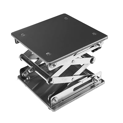 5.91 x 5.91inch Stainless Steel Lab Stand Table Scissor Lift laboratory Jiffy Jack