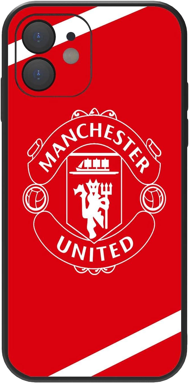 Manchester iPhone 12 case Boys Girls Men Women,Football Club Manchester iPhone case United Sports Fashion Design Soft TPU Silicone Ultra-Thin Shockproof Protective Cover Manchester United