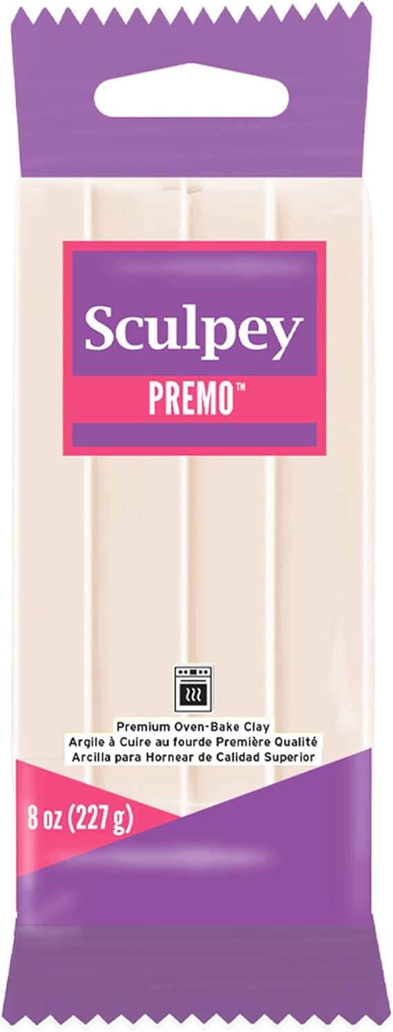 Polyform Sculpey Premo Polymer Oven-Bake Clay, Translucent, 8 oz bar