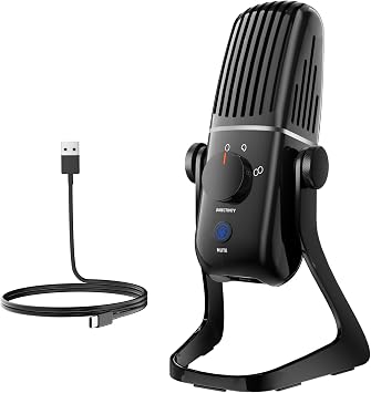 XTUGA X-4 USB Microphone for PC, Mac, Gaming, Recording, Streaming, Podcasting, 4 Pickup Patterns, Metal Desktop Condenser Mic,Plug and Play Mic for Laptop, Mobile Devices