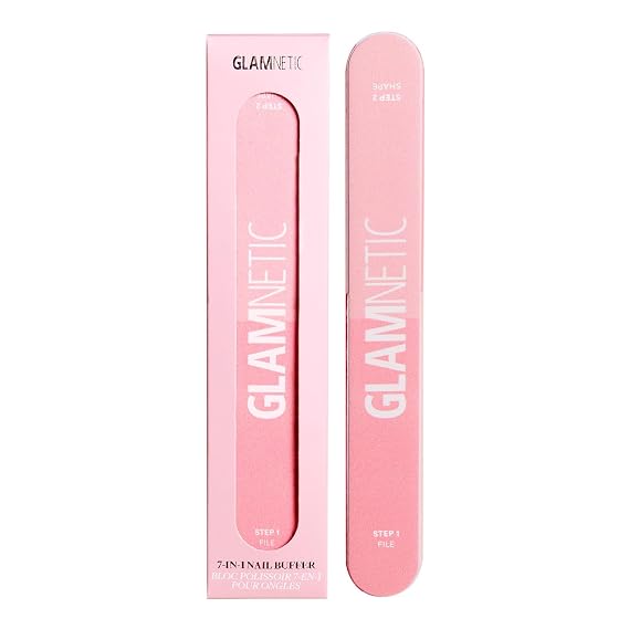 Glamnetic 7-in-1 Nail Buffer Block - Filing, Shaping & Polishing