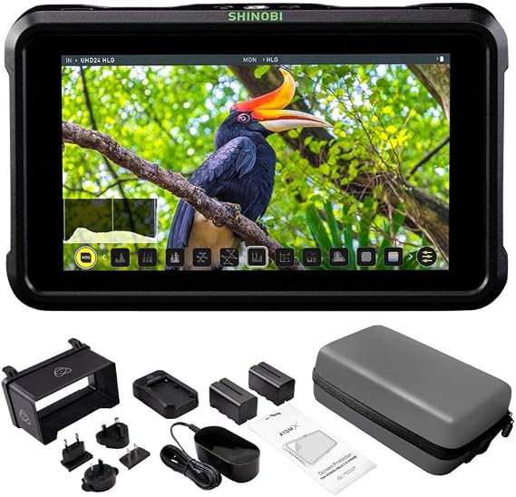 Atomos Shinobi 5-Inch HDMI 4K Monitor with Accessory Bundle (2 Items)