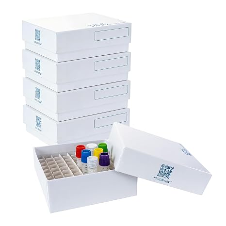 81-well Cryo Boxes, 2 Inch Height Cryoboxes, 5 Pcs/Pack