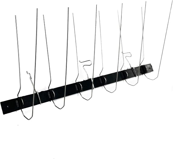 Bird Barrier Gutter-Point Stainless Steel Bird Spikes for Gutters, 25-Pack
