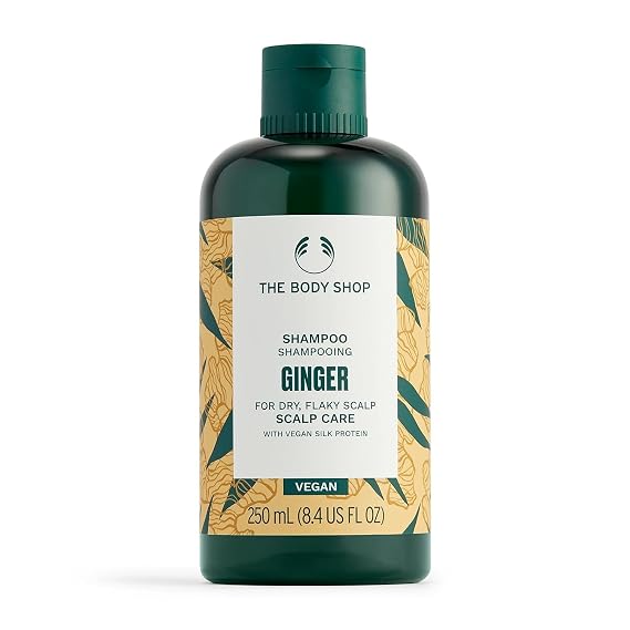 The Ginger Scalp Care Shampoo For Dry, Flaky Scalp With Vegan Silk Protein 250ml with (free B lip scrub worth 7 usd)