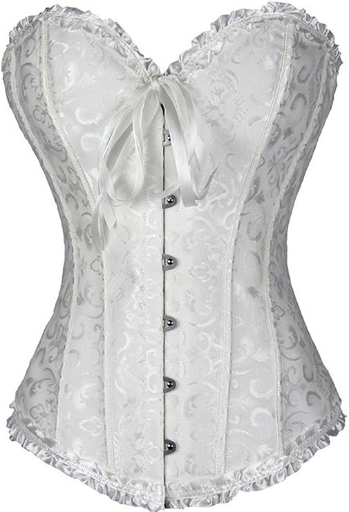 Senchanting Corsets for Women Corset Top Bustier Overbust Lace Up Corset Plus Size
