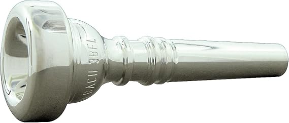 Bach 3423B Silver Plated 3B Cup Flugelhorn Mouthpiece, Medium Deep