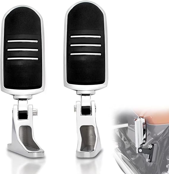 FOVPLUE Passenger Footpegs w/Mount Kit,Passenger Mini Footboard for Harley
