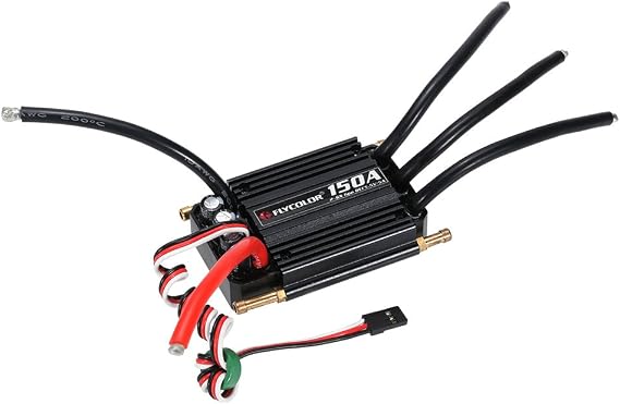 GoolRC Electronic Speed Controller, 150A Waterproof Brushless ESC Electronic Speed Controller with 5.5V/5A BEC for RC Boat