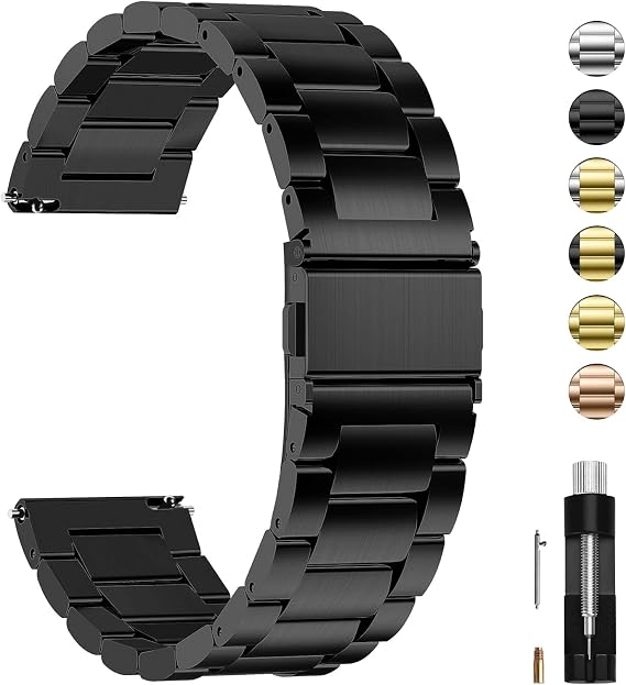 Fullmosa 16mm Quick Release Metal Watch Band