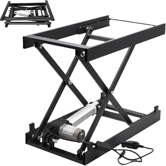 Electric Lift Coffee Table, Height Adjustable Scissor Lift Table - Iron Frame, Folding Design, Dual Usb Charging, Full Copper Core Motor, For Diy Furniture
