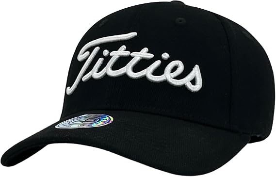PowerGolf Original Titties Dad Cap Classic Dad Hat with Adjustable Strapback
