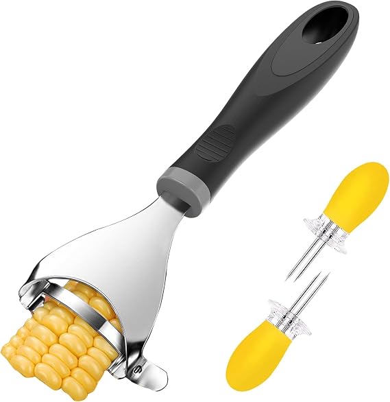 Corn Prep Peeler, Corn On the Cob Stripper Tool,Black