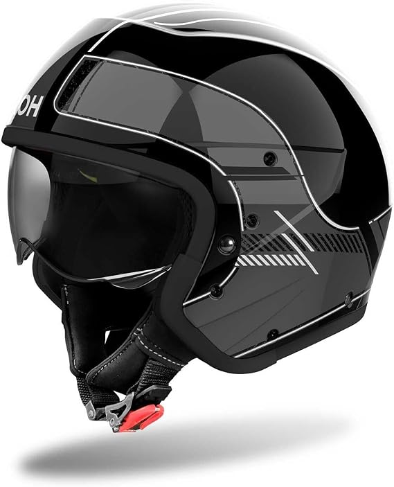 AIROH J 110 Grid Dark Grey Gloss L