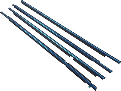 Front Rear Door Belt Moulding Set Replacement for 2003-2009 Lexus GX470 Toyota Land Cruiser Prado 4.7L 7571260080