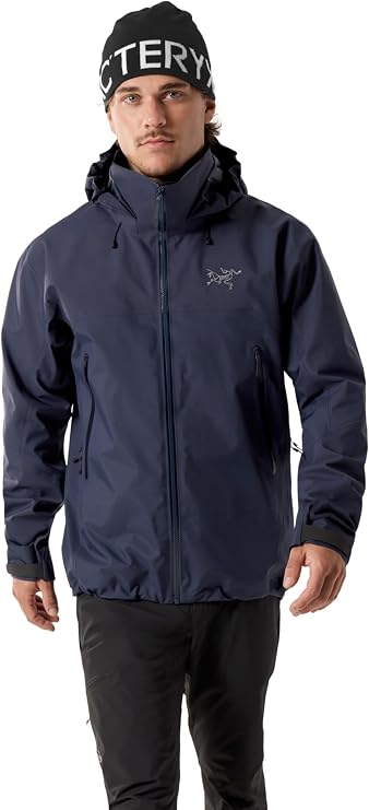 Arc'teryx Beta AR Men's Jacket | Waterproof, Windproof Gore-Tex Pro Shell Men's Winter Jacket with Hood for All Round Use | Black Sapphire, X-Large