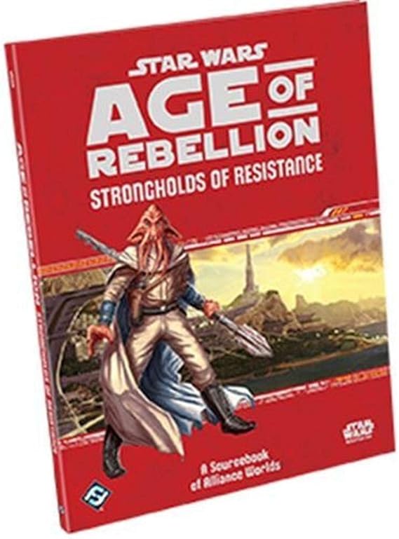 Star Wars Age of Rebellion Strongholds of Resistance SOURCEBOOK - Roleplaying Game, Strategy Game For Kids and Adults, Ages 10+, 2-8 Players, 1 Hour Playtime, Made by EDGE Studio