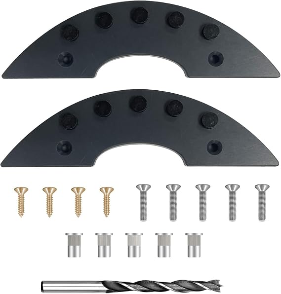 JYAN 2 Pack Spark Plate, Skid Plate for Skateboard Tail Brake, Dual Fix with Screws & 3M Adhesive, Bright Sparks Tail Guard Protector for Street Board Longboard