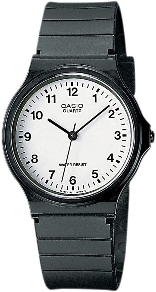 Casio Analog Model: MQ-24-7BLLEG, Black, strip