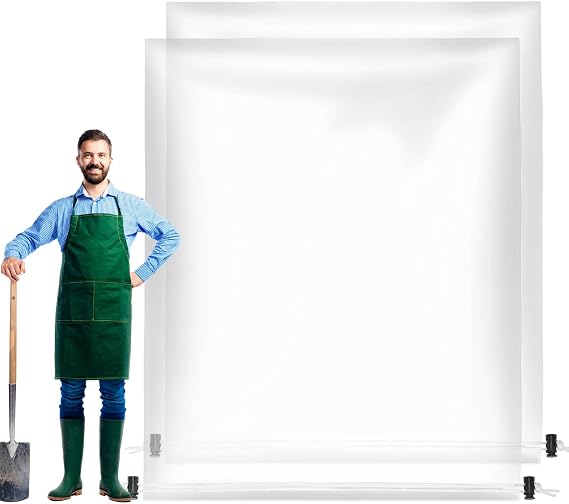 ANPHSIN 2Pcs 71"x83" Extra Large Winter Plant Cover Freeze Protection