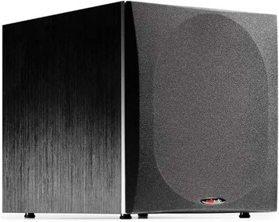 Polk Audio PSW505 12" Powered Subwoofer - Deep Bass Impact & Distortion-Free Sound, Up to 460 Watts, Easy Integration with Home Theater Systems, Black