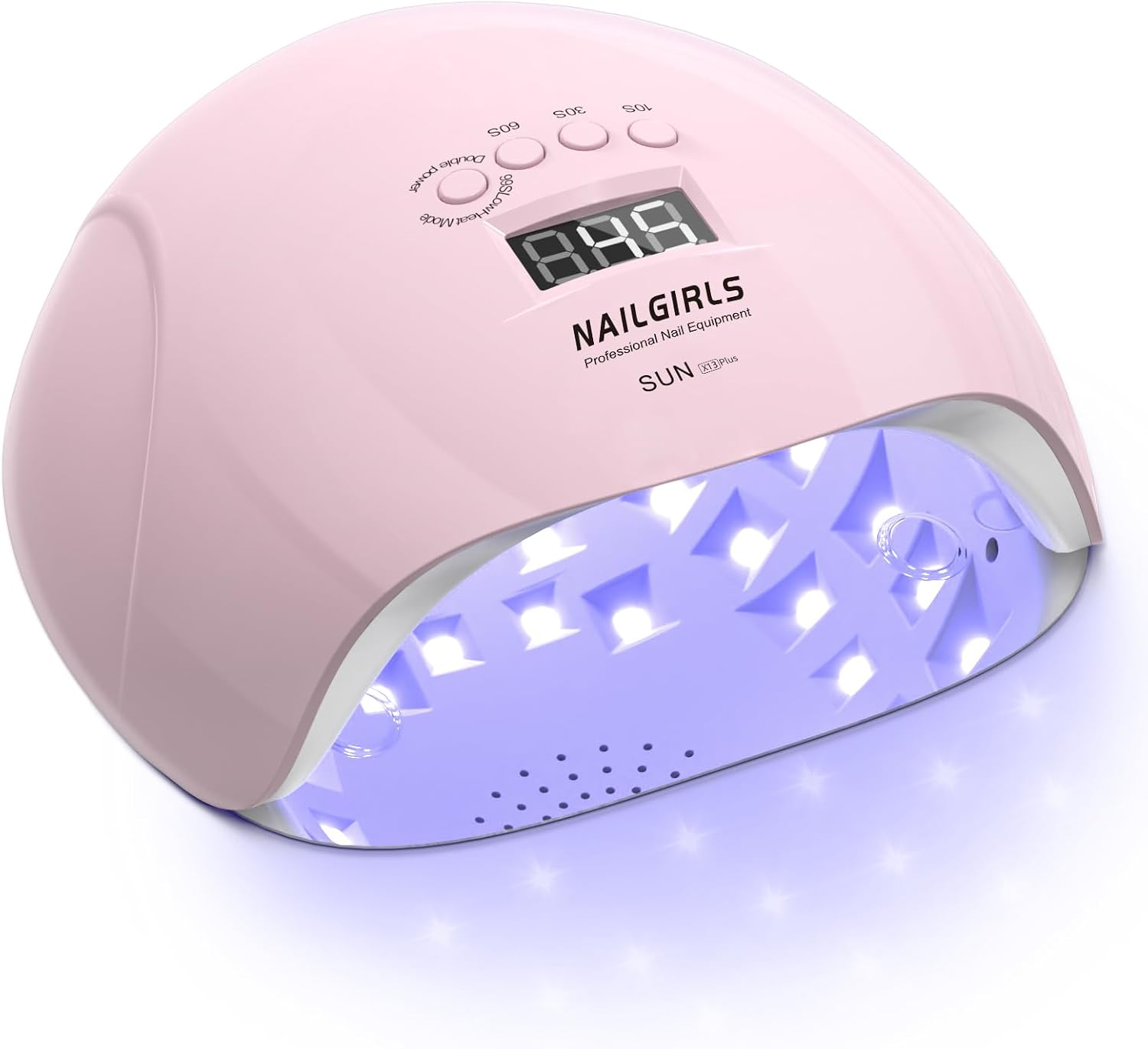 UV LED Nail Lamp,NAILGIRLS Gel Nail Lamp Professional 150W Gel Polish Nail Dryer Curing Lamps with 4 Timer Presets, Auto Sensor, Detachable Base, Nail Art Tools for Fingernail