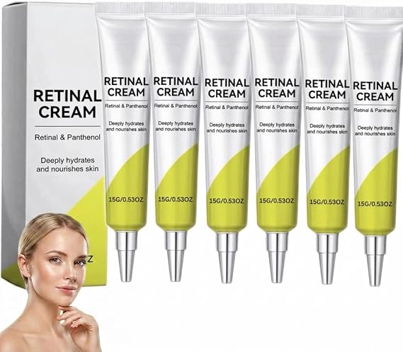 Retinol Moisturizing Cream Deeply Hydrates Nourishes Skin, Retinol Cream for Face Day & Night Anti Aging Anti Wrinkle Moisturiser, Revitalift Night Cre/am Moisturising Firming Brightening. (6PCS)