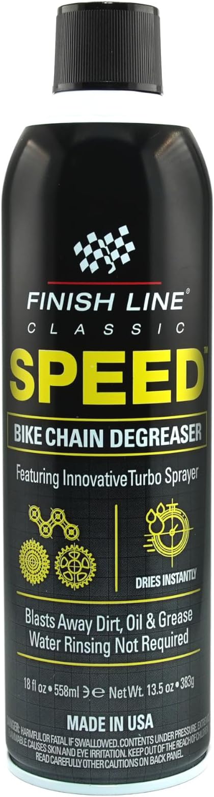 Finish Line Speed Bike Degreaser Bike Chains Gears Disc Brakes 18 fl oz