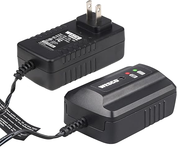 WESCO 20V MAX Battery Charger for WESCO Tools 18V and 20V Lithium Battery, WS9924U