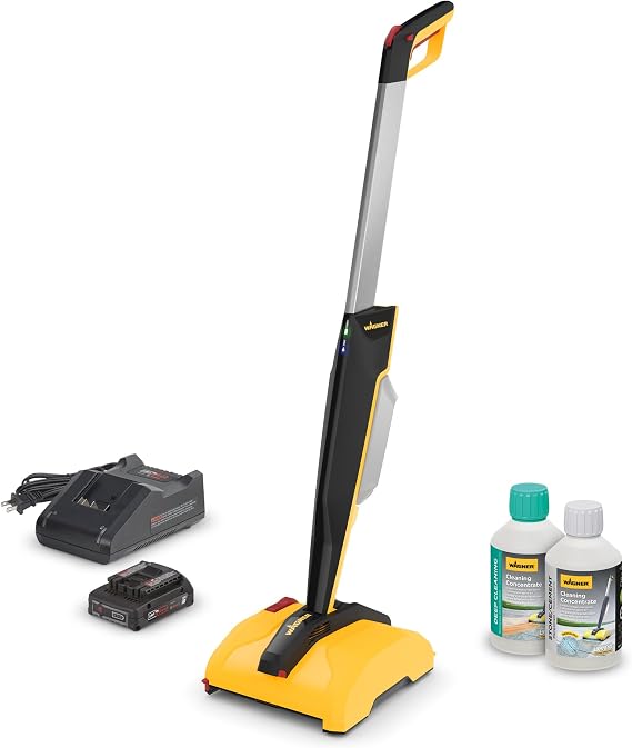 Wagner Spraytech Levaro Powerbrush 18V Cordless Patio and Deck, Stone Kit | Cordless 18V powerbrush kit includes deep-cleaning and stone/concrete solutions for patios and decks.
