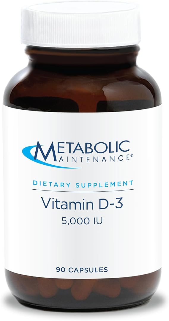 Metabolic Maintenance Vitamin D3 5000 IU, 90 Capsules