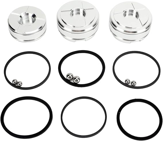 Pinless Accumulator Piston Kit 77998-03K, Transmission Forward Energy Piston Set for 4L60E 4L65E 4L70E with Dual Seals, Replacement for Sonnax FWD 1-2 and 3-4
