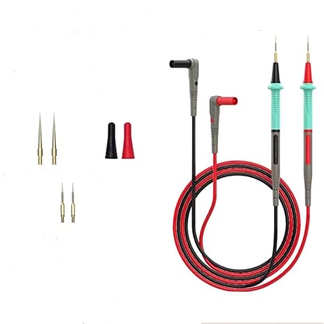 JCID ZF005 Universal multimeter Probe Particularly Hard Needle Ultra fine Probe Mobile Phone Repair Type Multitracker Metier Pen.Soft Anti-Scalding Siilicoine Wire for Digital Multitracker Metier