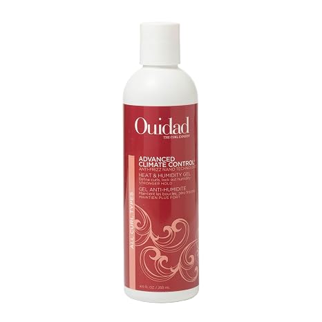 Ouidad Advanced Climate Control Heat & Humidity Curl Gel, Stronger Hold | Anti-Frizz Nano Technology, Dedicated UV Filter, Prevents Flyaways & Defines Curls, Crunch-Free Hold, For All Curl Types