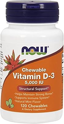 NOW- Vitamin D-3 5000 IU 120 Chews