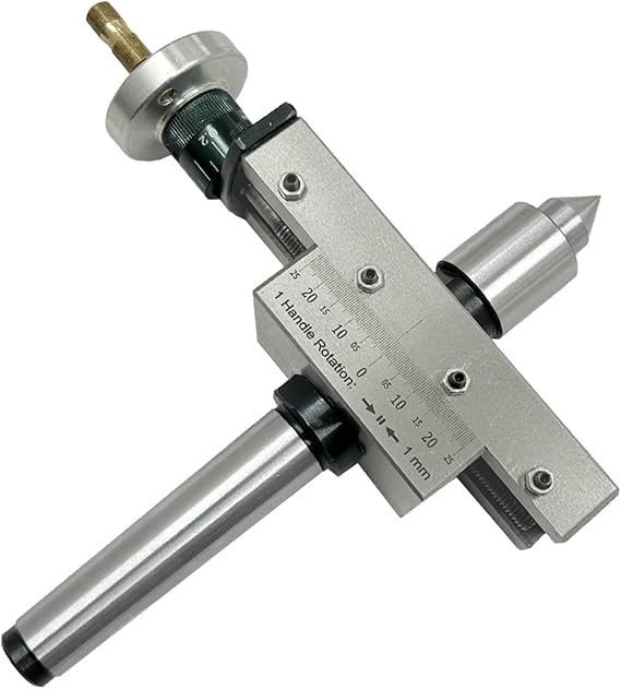 NEW IMPROVED TAPER TURNING ATTACHMENT WITH REVOLVING LIVE CENTER FOR LATHE MACHINE-METRIC (2MT)- SEE Working VIDEO**