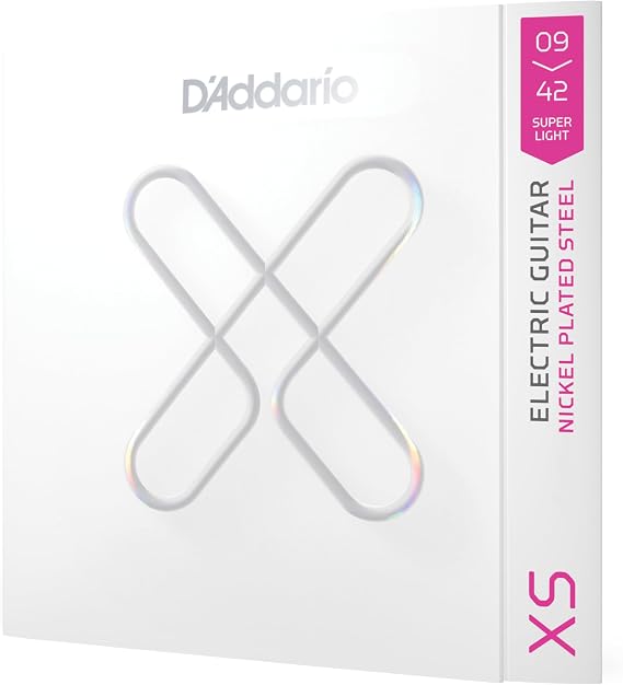 D'Addario XSE0942, 09-42 Super Light, XS Nikel Kaplamalı Gitar Telleri Elektro Gitar için