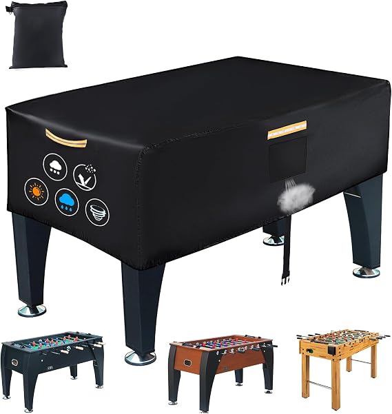 Foosball Table Cover, 420D Outdoor Waterproof, for Foosball Table