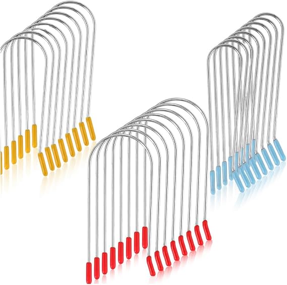 24 Pcs Assorted Hot Roller Clips Large, Medium and Small Hot Rollers, Fits Most Rollers and Curlers, 3 Sizes