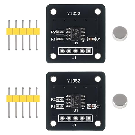 2pcs MT6701 Magnetic Encoder Magnetic Induction Angle Measurement Sensor Module 3.3V 14bit High Precision Replace AS5600