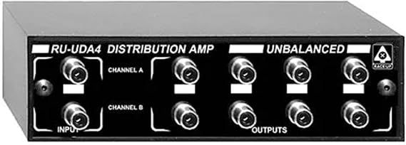RDL RU UDA4 Audio Distribution Amplifier Stereo Unbalanced Line Level, 4 Outputs Per Channel